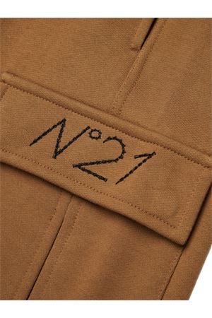 pantalone in cotone marrone N°21 KIDS | N2108PN02160N720